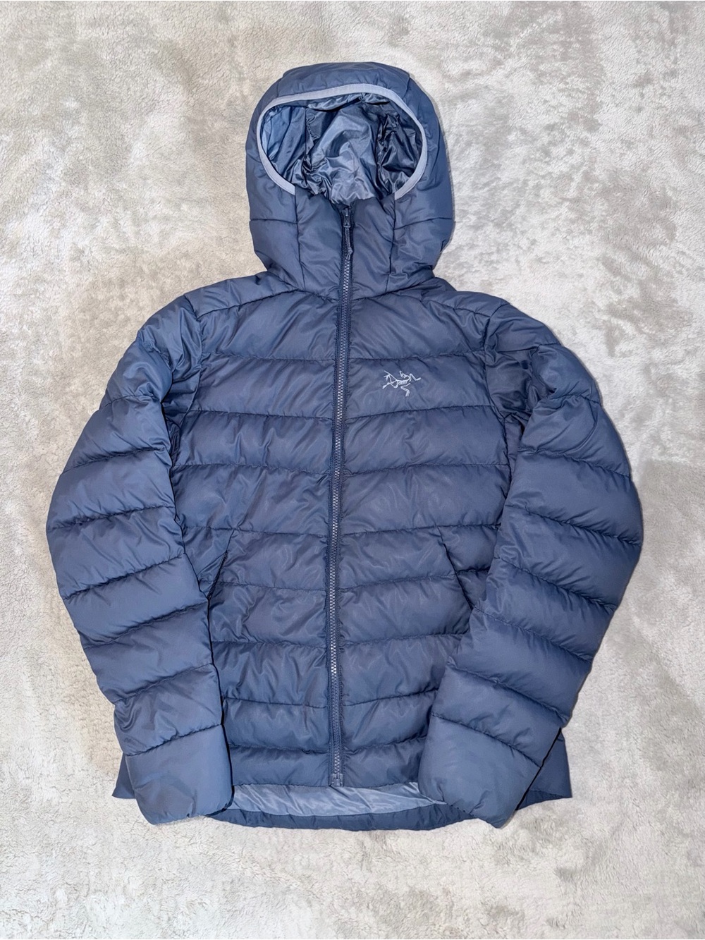 ARC’TERYX Thorium AR Hoody Goose Down Puffer Jacket Women’s Small In Blue